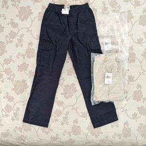 NWT Boys Pull On Cargo Pant 12 Slim - 2 PAIRS!